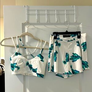 FCYOSO  Floral Two-Piece Short Set